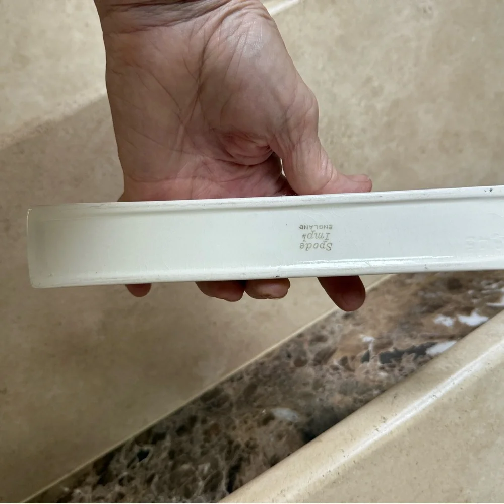 Spode Cream Ceramic Vanity Tray